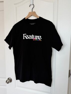 Feature All Things Good Calabasas Black Crewneck T-Shirt